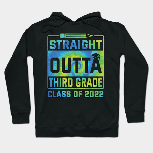 Straight Outta Third Grade Class Of 2022 Day Student Senior Hoodie by Cowan79